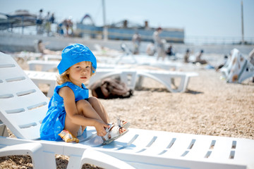 Child on beach