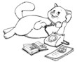 © Hans-Jürgen Krahl - Katze, Mädchen, telefonieren, Telefon, Kontakt
