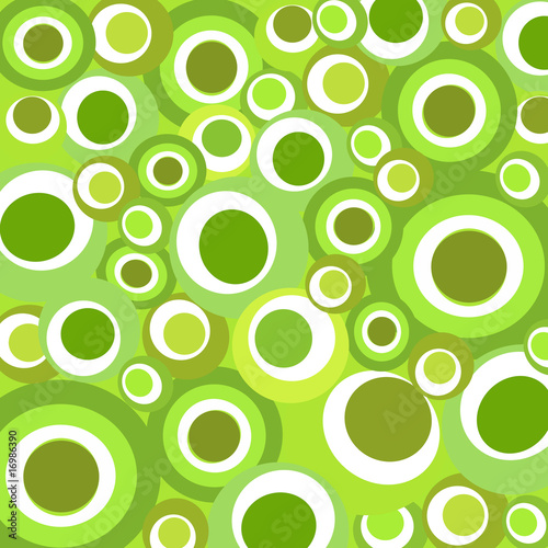 zielony-retro-wzor-okragle-ksztalty