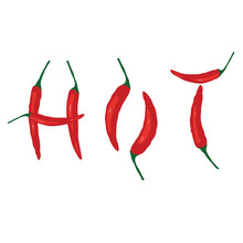 Hot Chilli. Vector Illustration.
