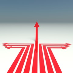 strategy arrow right direction