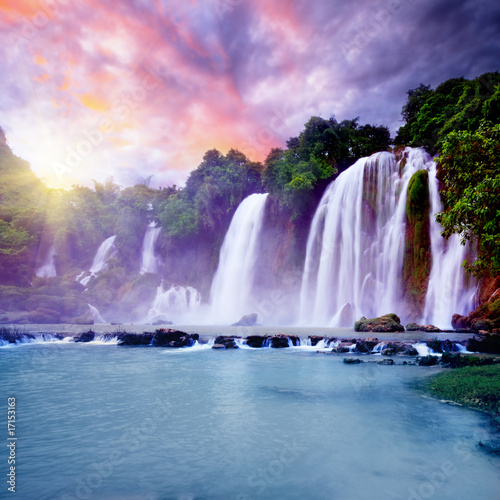 Naklejka dekoracyjna Banyue waterfall