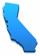 United States California Map Outline