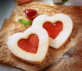 Sticker - Heart shaped cookies