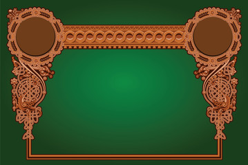 Wall Mural - Ornament in old Russian and Byzantian style
