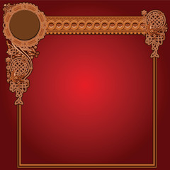 Wall Mural - Ornament in old Russian and Byzantian style
