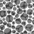 Seamless grey pattern with circles