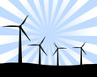 wind turbines eolic field