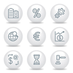 Sticker - Gray icons set 25