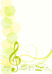 Wall Mural - musical theme background. vector