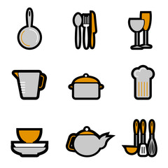 Wall Mural - kitchenware objects