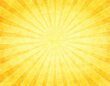 Yellow Sunburst On Paper