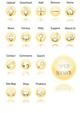 Yellow Web Icons