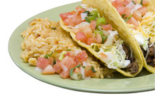 Tacos With Rice Closeup