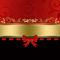 Wall Mural - Black and red background