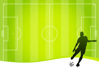 Wall Mural - Soccer background (vector)