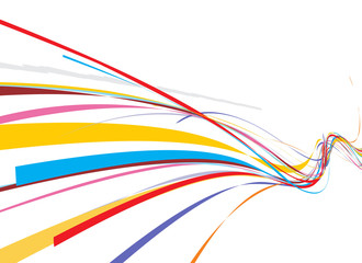 abstract rainbow wave background