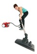 woman with vacuum cleaner