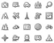 © Sergiy Timashov - Travel web icons, grey sticker series