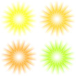 © Login - Sunburst abstract vector.