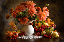 Still Life With Autumn Flowers