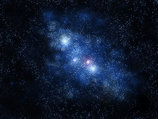 Wall Mural - espace bleu