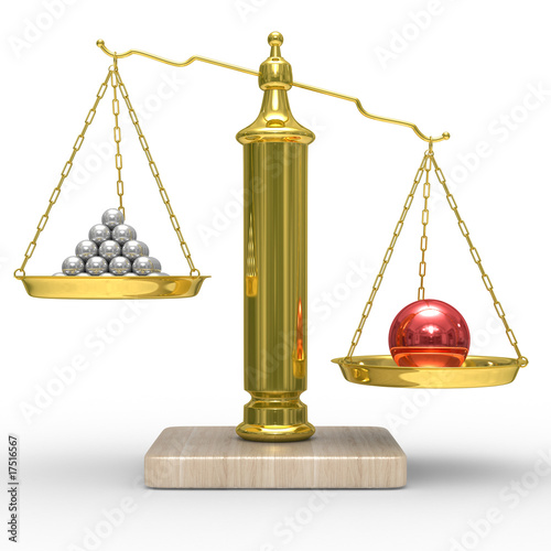 leadership concept on white background. Isolated 3D image