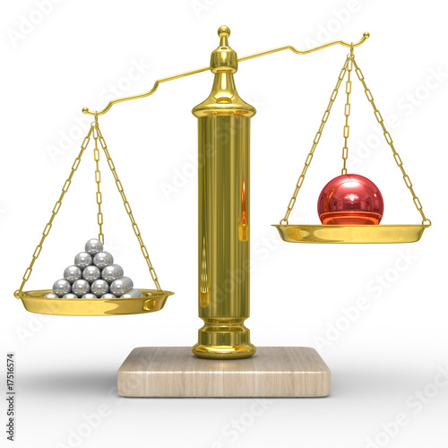 leadership concept on white background. Isolated 3D image