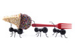 Ants Carrying Ice Cream Cone, Concept