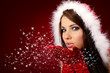 © ZoomTeam - Portrait of beautiful sexy girl wearing santa claus clothes
