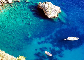 Wall Mural - Azure sea at Capri island