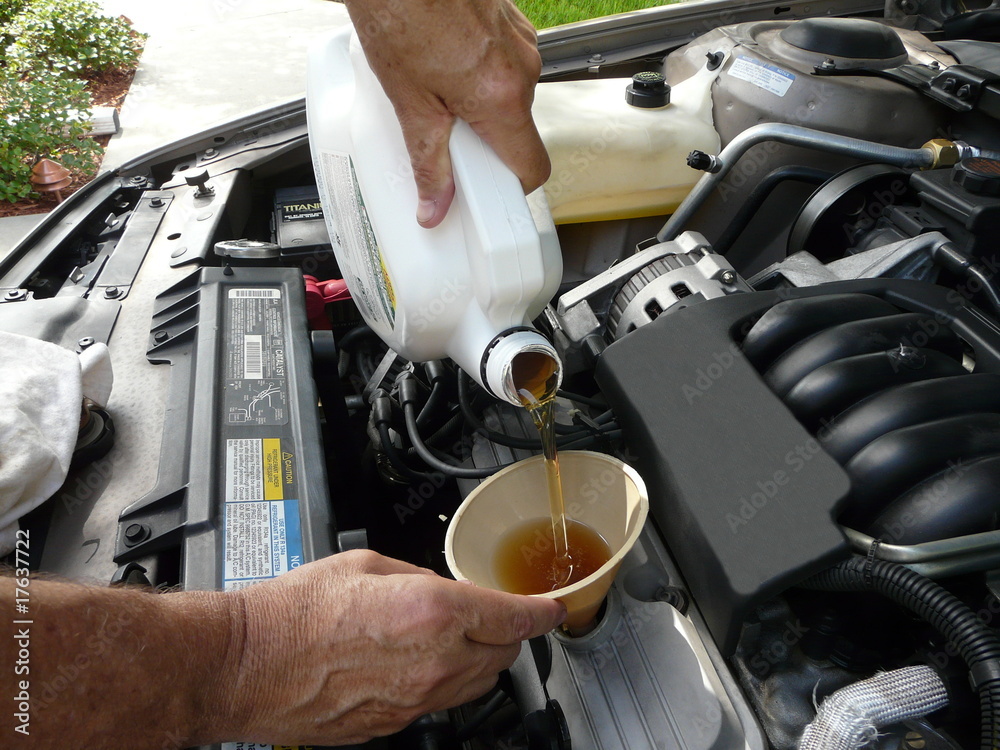Adding Oil to a Car