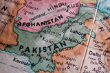 Fototapeta  - Old map of Pakistan and Afganistan