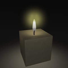 burning candle