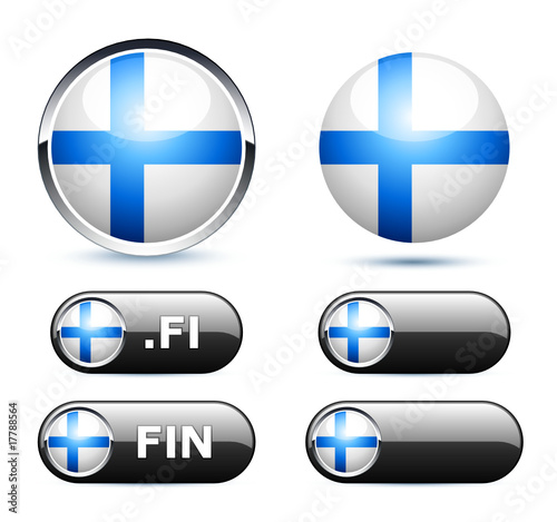 Drapeau Finlande Finland Flag Stock Vector Adobe Stock