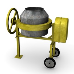 Wall Mural - cement mixer