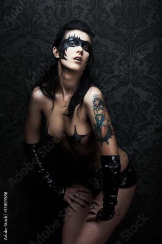 Photographie Sensuel modèle magnifique avec bodypainting