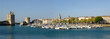 Panoramique du vieux port de La Rochelle en France