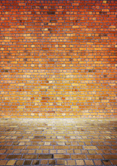 Wall of brick