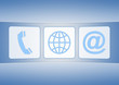 © fotoflash - business icon on blue background