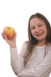 © LeoSad - Cute young girl eaing an apple