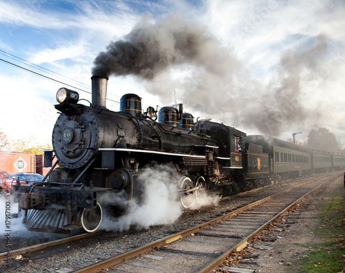 Naklejka - mata magnetyczna na lodówkę Essex Steam Train