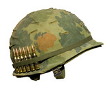 Fototapeta Miasta - US Vietnam War Helmet