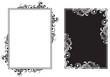 White and black frames