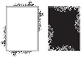 Fototapeta Perspektywa 3d - White and black frames
