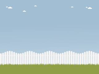 white picket fence