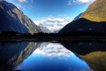 Wall Mural - Mitre Peak in low tide