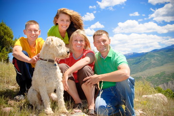 Wall Mural - Colorado family