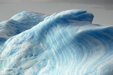 Wall Mural - Blue iceberg layers