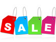 © Andrei - sale word on stickers vector illustration